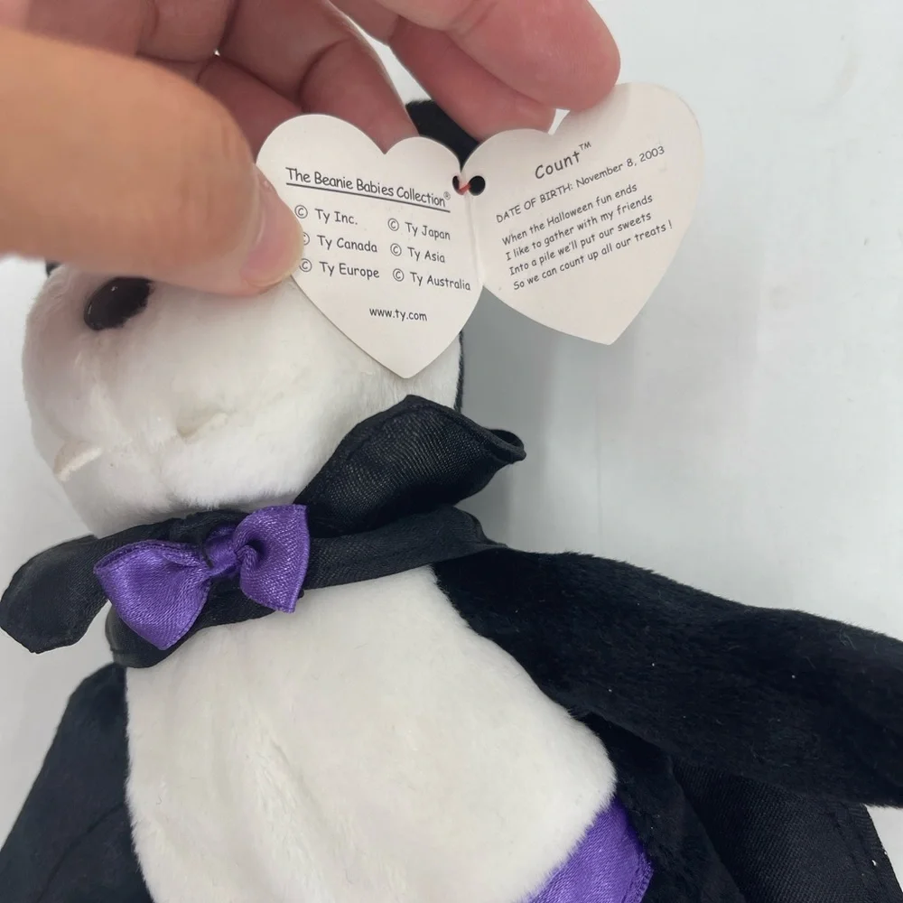 Set of Three Beanie Babies Bears Halloween & October Month